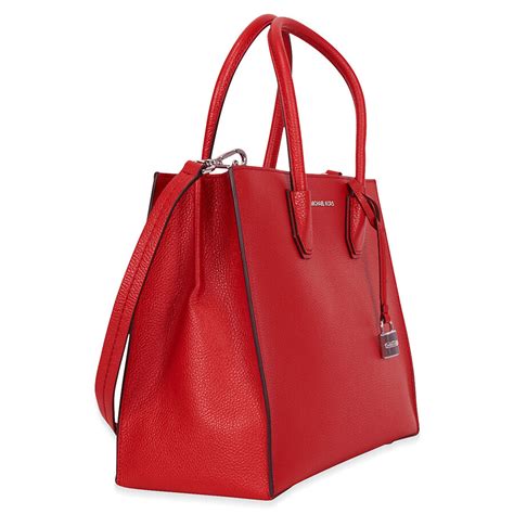 michael kors mercer large red tote|Michael Kors mercer bag large.